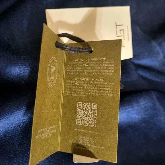 TELA Italian Elegant Evening Belluto Fluido Gown Maxi Velvet Dress W Zip 44 M 10 - Picture 6 of 12